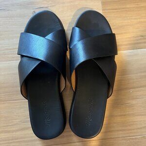 Madewell Louisa Crisscross Slide - Size 8